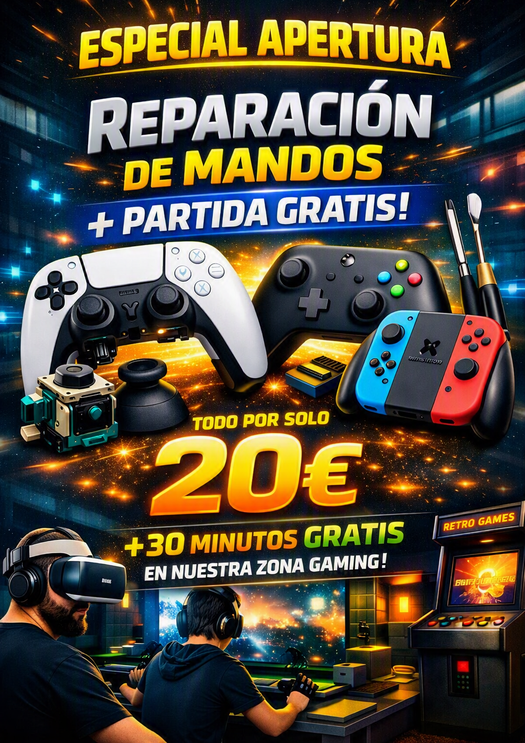 ¿Tu mando falla?:ElectroGame repara en 24h… y te echas unas partidas 😎🔥